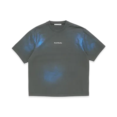 Acne Studios Logo Tee "Blue/Khaki"