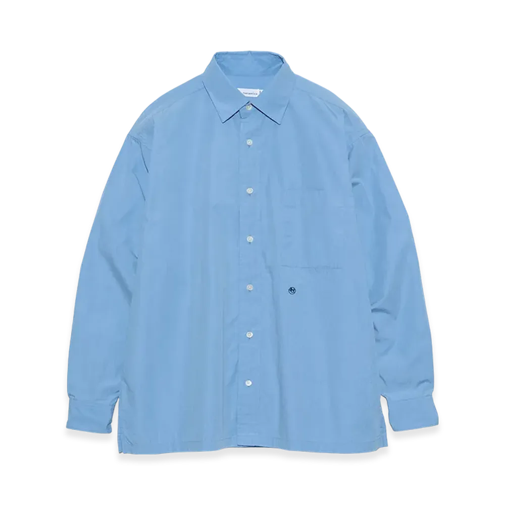 nanamica Traditional Fit Shirt "Sax"