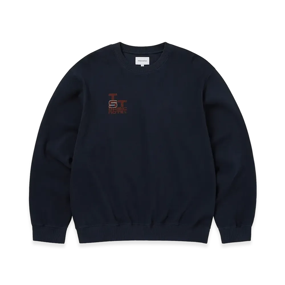 thisisneverthat Basic Note Crewneck "Navy"