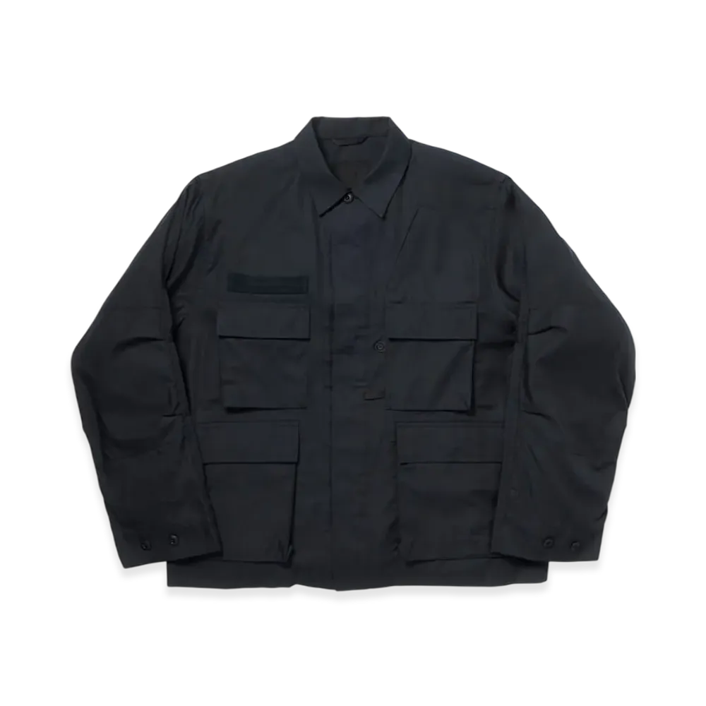 DAIWA PIER39 Tech Multi Fishing Pocket Mil Bdu Shirt L/S "Ink Black"
