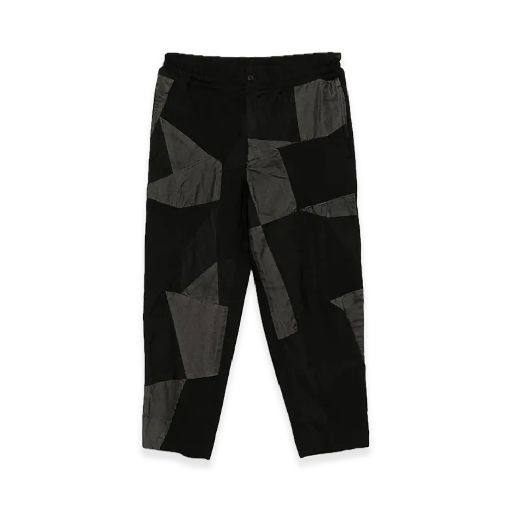 BLACK COMME des GARCONS Gabardine Patchwork Pants "Black"