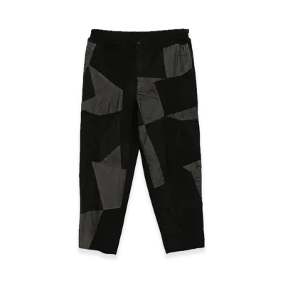 BLACK COMME des GARCONS Gabardine Patchwork Pants "Black"