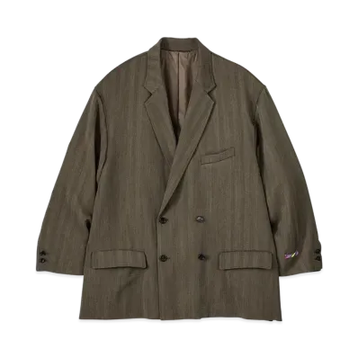 Graphpaper Is-Ness For Gp Vintage Graphpaper Wool Double Jacket "Brown"