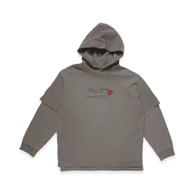 Acne Studios Double Layered Hoodie "Grey"