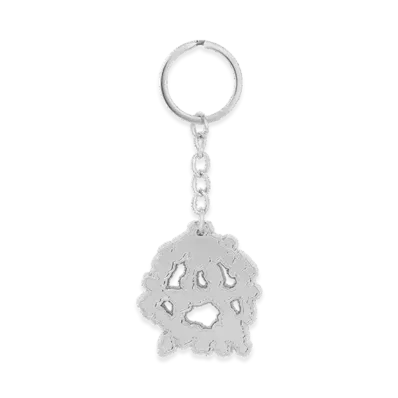 DENIM TEARS Anarchy Wreath Keychain "Silver"