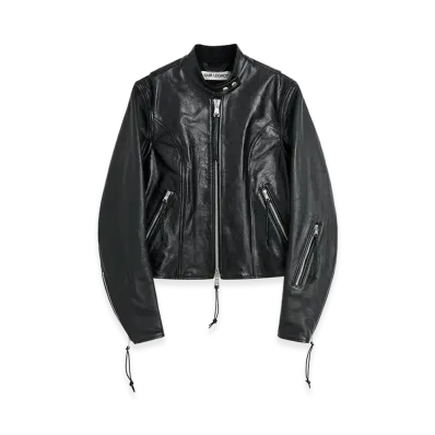 OUR LEGACY Women's Yokai Jacket "Whisker Black Buffed Lambskin"