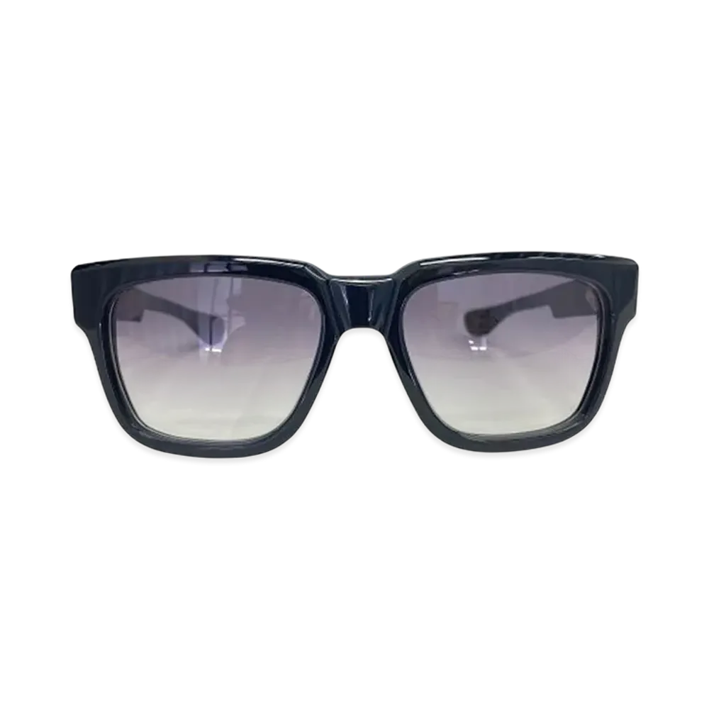 Chrome Hearts BK-18KGP Box Officer Dagger Temple Sunglasses "Black"