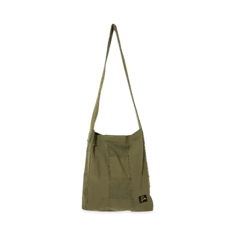 NEEDLES Book Bag - Ripstop Cut Jacquard "Khaki"