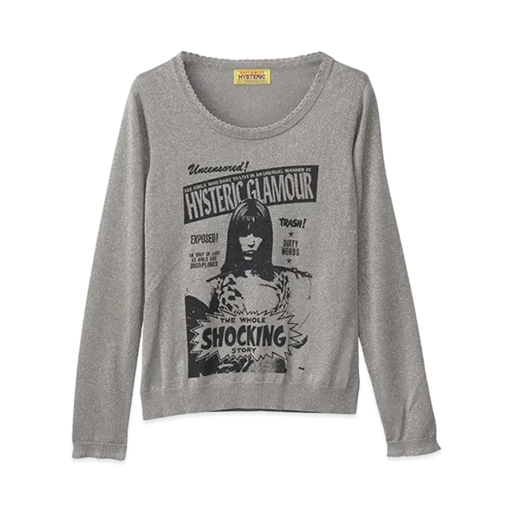 HYSTERIC GLAMOUR The Wole Shocking Pullover "Charcoal Gray"