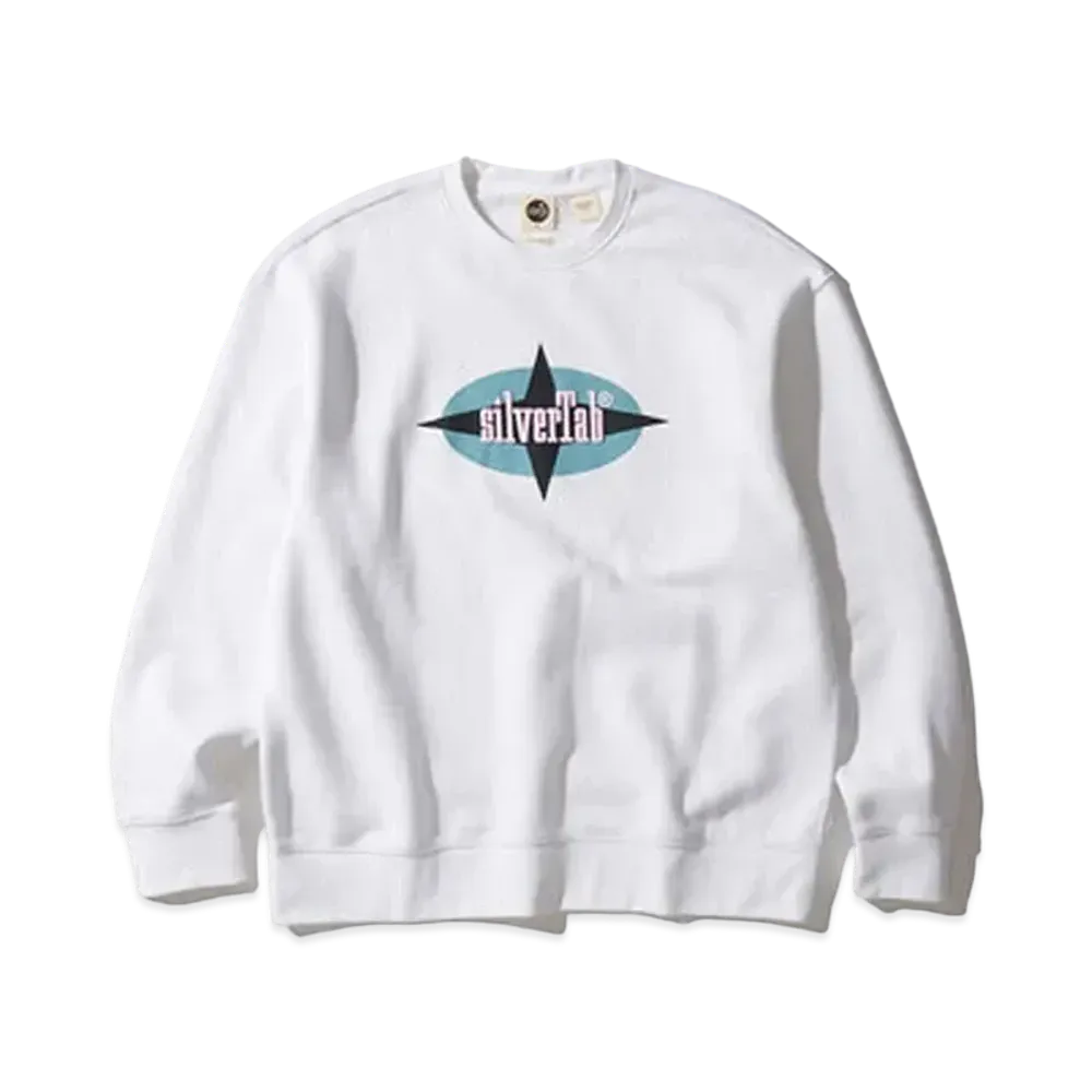 Levi's SILVERTAB RELAX FIT GRAPHIC CREW NECK SWEATSHIRT"White"