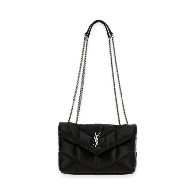 Saint Laurent Women's Puffer Toy Shoulder Bag "Black"