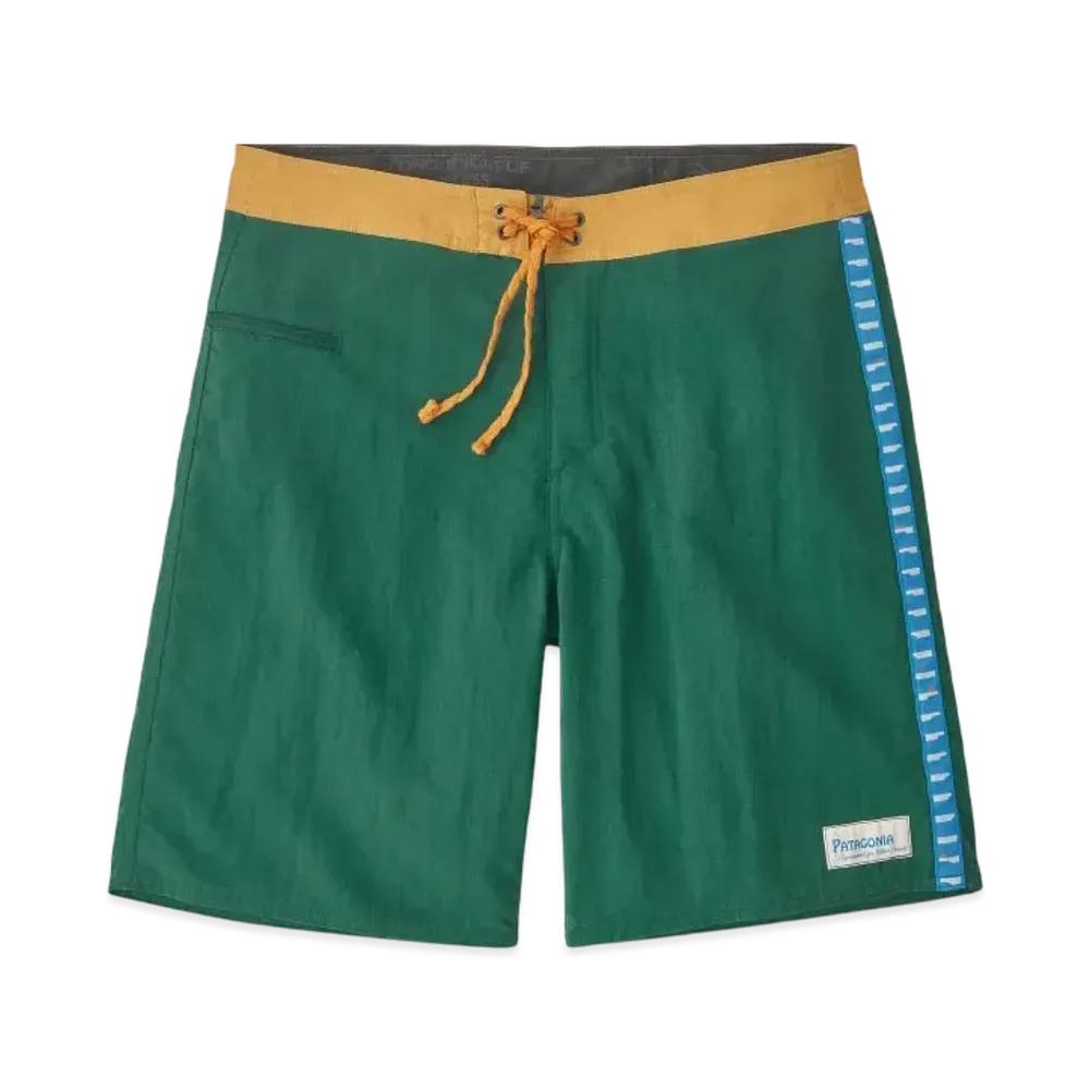 Patagonia Men's Wavefarer Boardshorts Lights 19 Inch "Green"