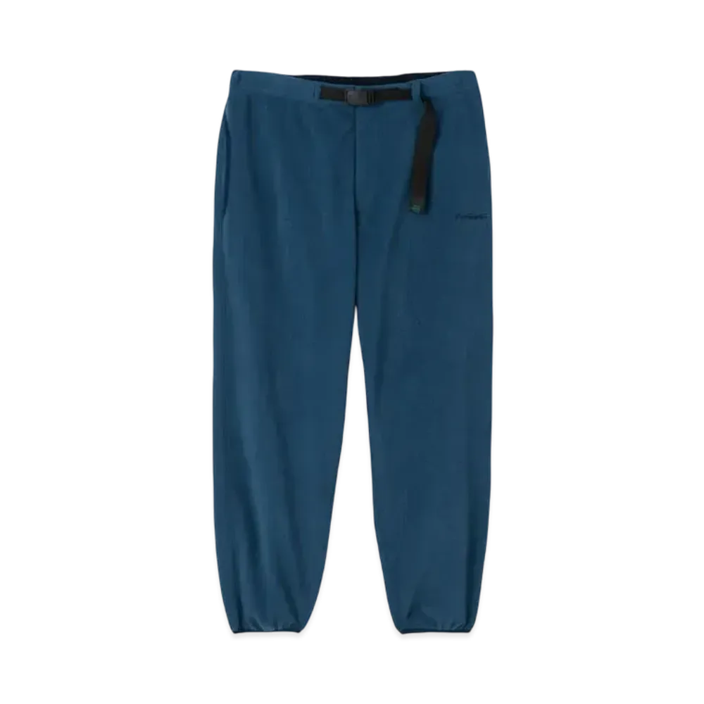 WILD THINGS Grid Fleece Pants "Steel Blue"