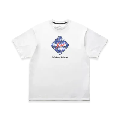 F.C.Real Bristol x FRAGMENT Camouflage Emblem Tee "White"