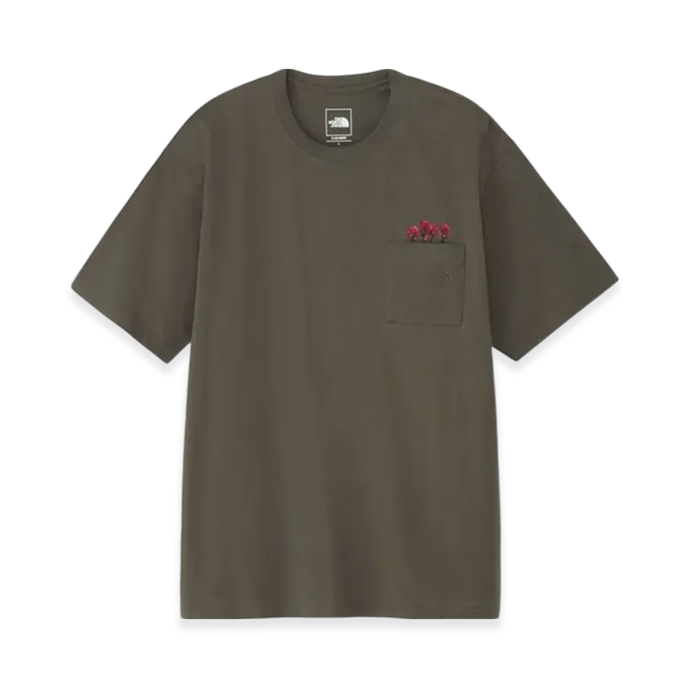 The North Face Short Sleeve Flash Dried Flower Logo Tee "New Taupe"