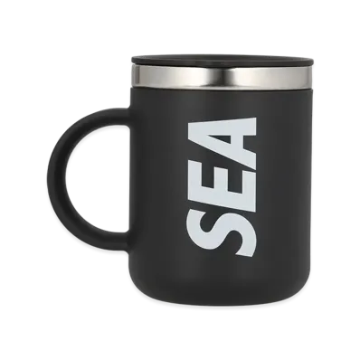 WIND AND SEA 12 oz Closeable Coffee Mug "Black"