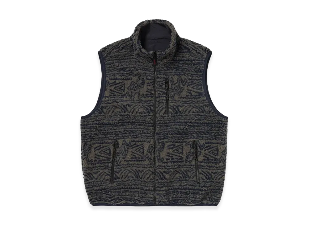 thisisneverthat x GRAMICCI Reversible Fleece Vest "Dark Navy"
