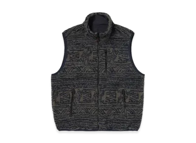 thisisneverthat x GRAMICCI Reversible Fleece Vest "Dark Navy"