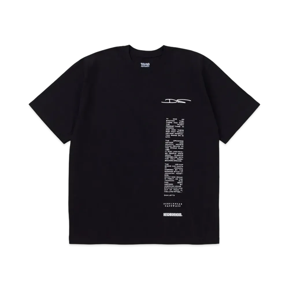 NEIGHBORHOOD x REBEL DREAD HARDWARE . Tee SS-2 "Black"