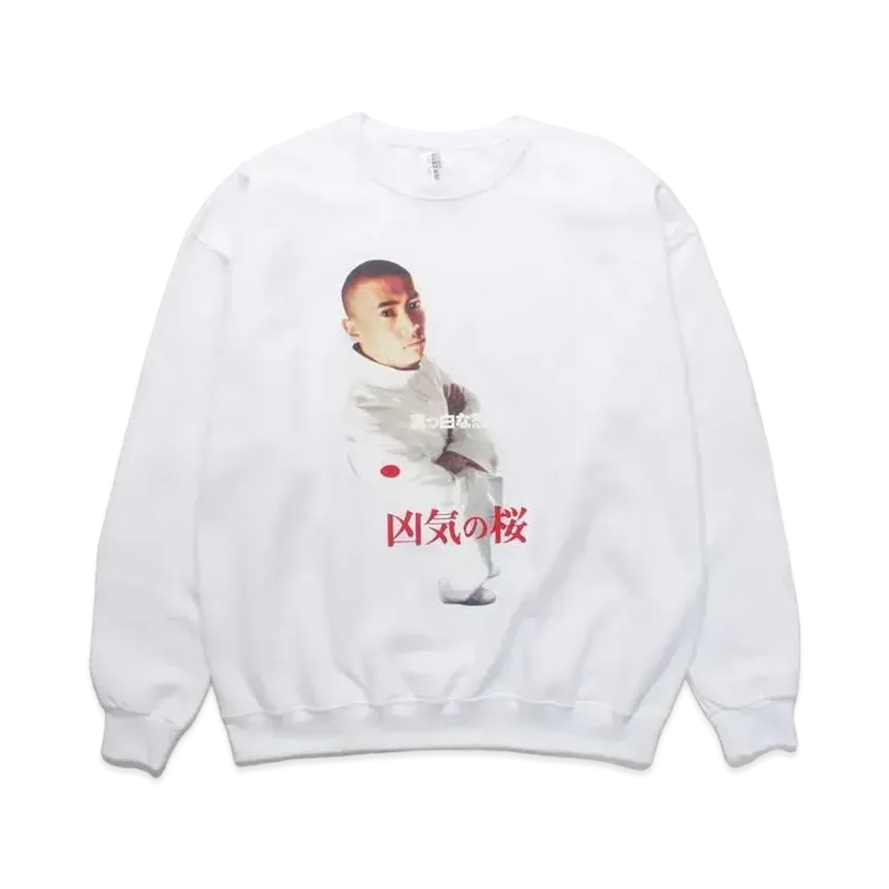 WACKO MARIA KYOKI NO SAKURA / CREW NACK SWEAT "White"