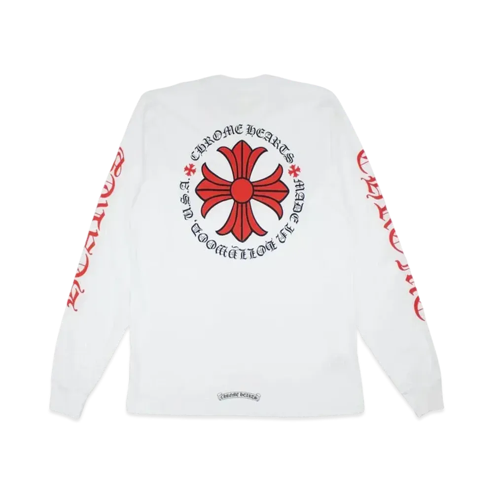Chrome Hearts Made In Hollywood Plus Cross L/S T-Shirt "White"