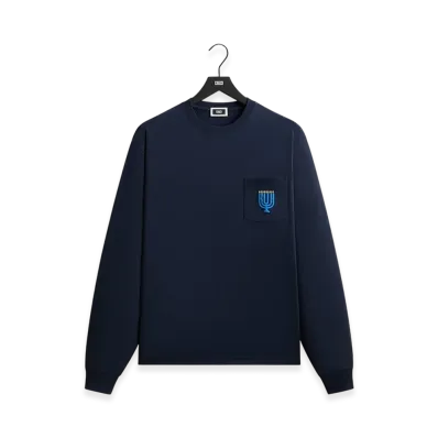 Kith Hanukkah Stained Glass Long Sleeve Tee "Nocturnal"
