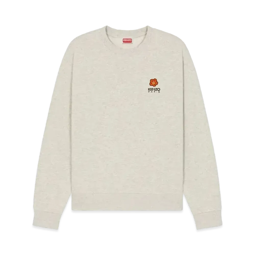 KENZO 'BOKE FLOWER' Embroidery Classic Sweat "Pale Grey"