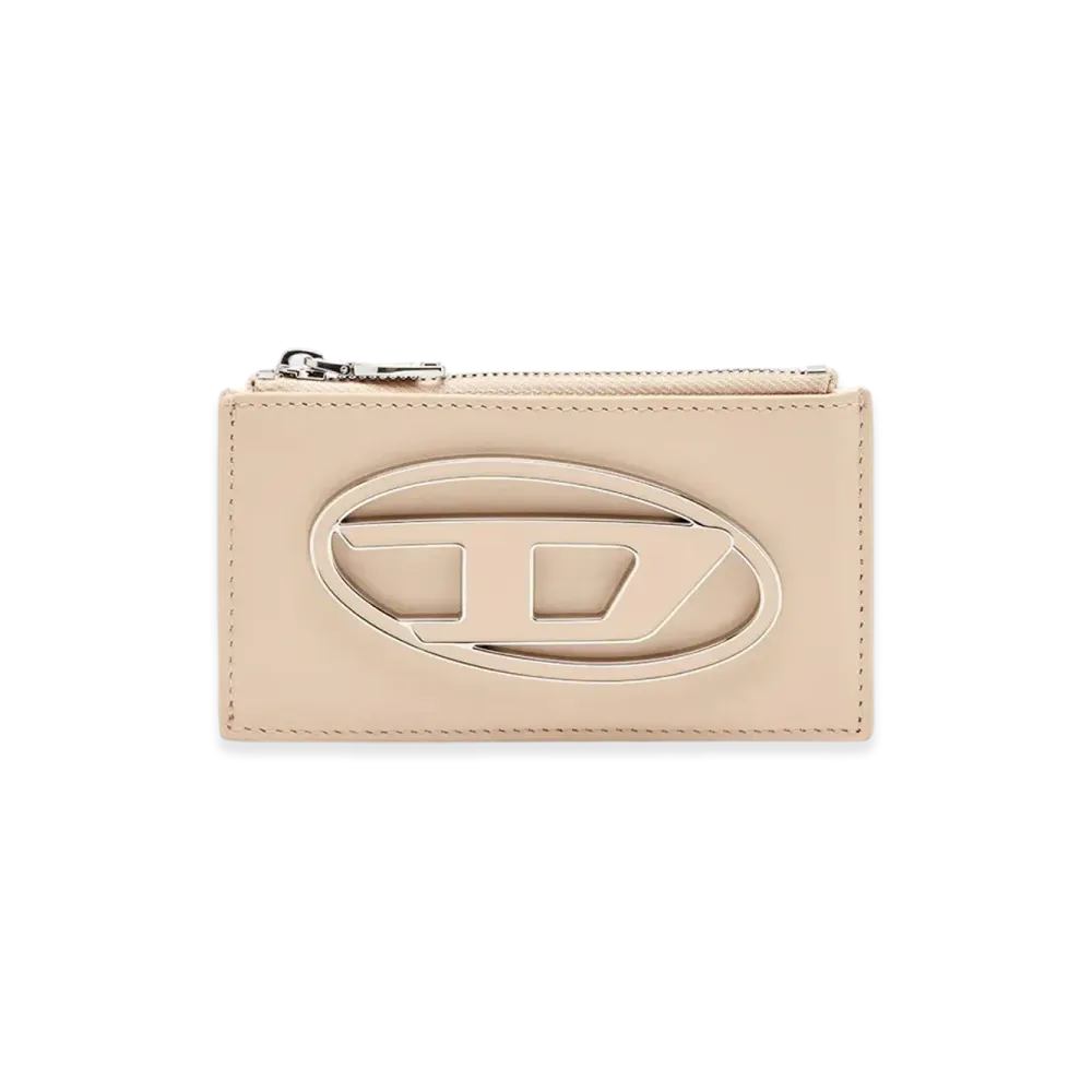 Diesel 1Dr Card Holder Iii Flat Card Holder In Nappa Leather "Beige"