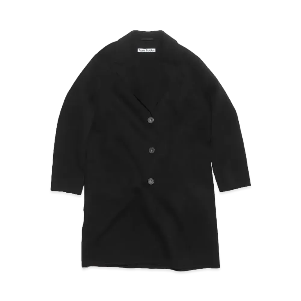 Acne Studios Single Breast Wool Coat "Black"