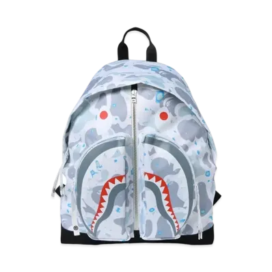 A BATHING APE Space Camo Shark Day Pack "White"