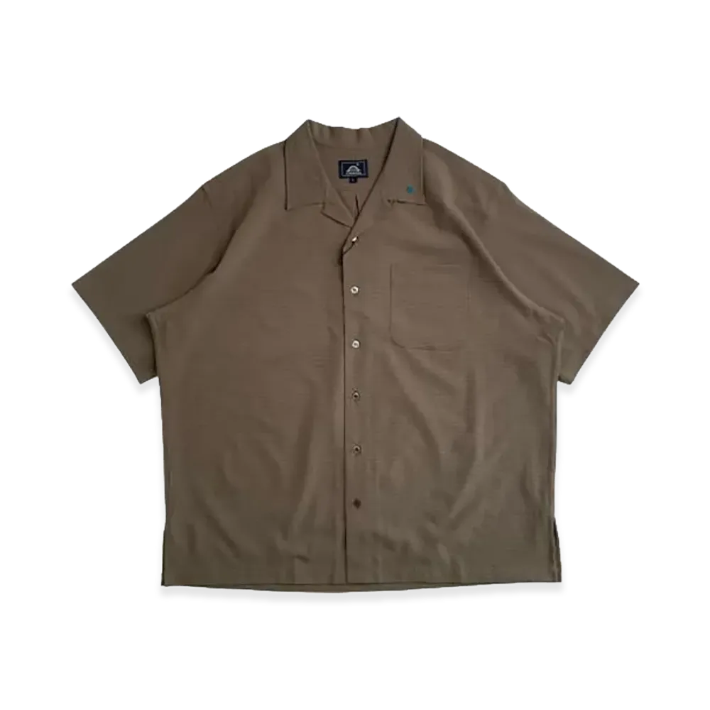 STABRIDGE Dotair Open Collar S/S Shirts "River Stone"