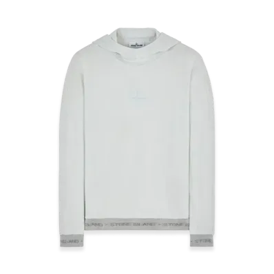 Stone Island 651E3 Organic Cotton Terry Fleece Hoodie - 22SS "Ice"