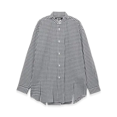 BLACK COMME des GARCONS Gingham Check Tee "Black"