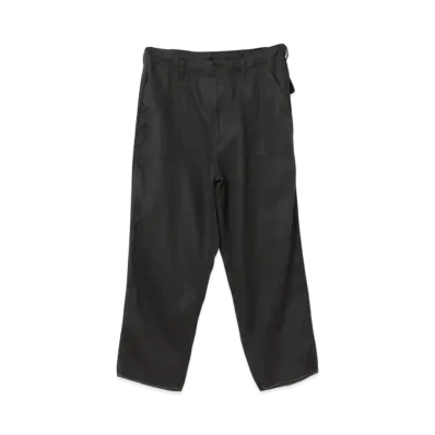 BEAMS Cut-Off Baker Ankle Pants "Black"
