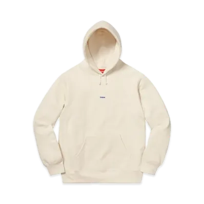 Supreme Micro Logo Hooded Sweatshirt "Natural"