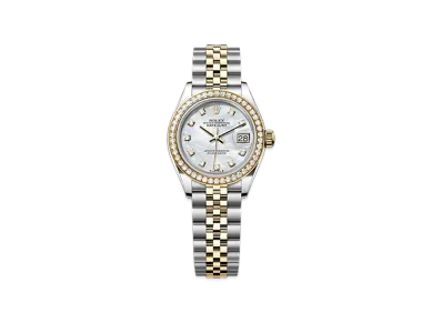 ROLEX Lady-Datejust 28mm Oystersteel & Yellow Gold Diamond 279383RBR "White Mother-of-Pearl"
