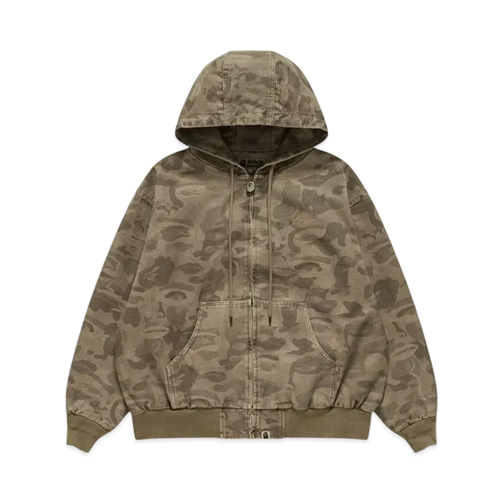 A BATHING APE Bape x Kidsuper Solid Camo Jacquard Jacket "Beige"