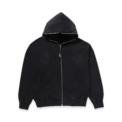 A BATHING APE Dual Mad Face Washed Hoodie "Black"