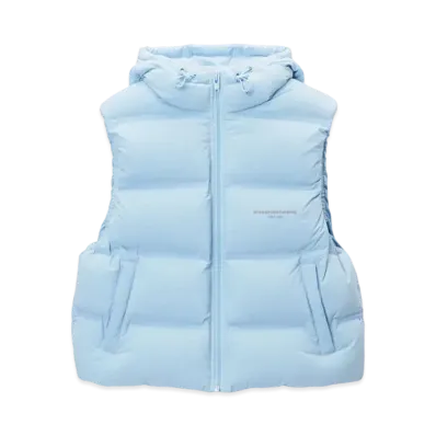 Alexander Wang Feather & Down Cropped Channel Vest "Oxford"