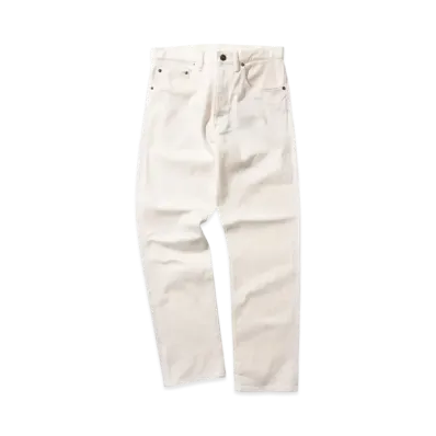 BEAMS 5 Pocket Denim "White"