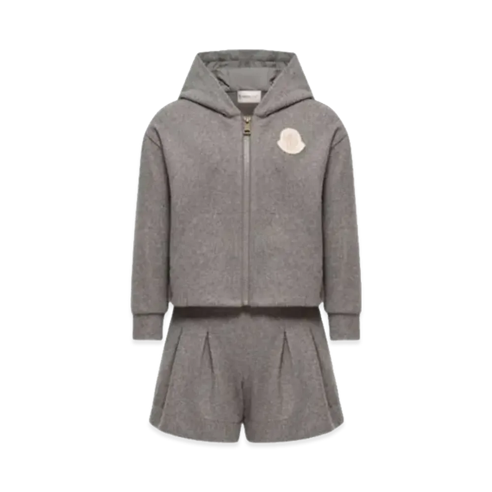 MONCLER Kids Wool Jersey Set "Gray"