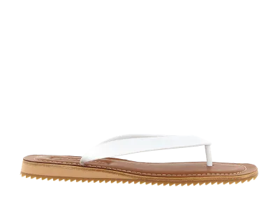 MIU MIU Women's Logo Thong Sandals "White"