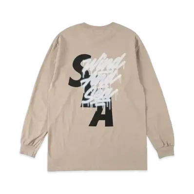 It's A Living x WIND AND SEA LS Tee "Beige"