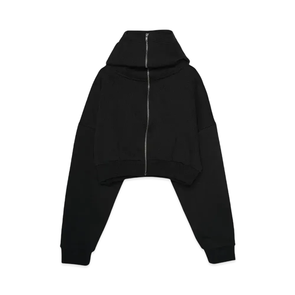 Entire Studios CROPPED FULL ZIP "SOOT"