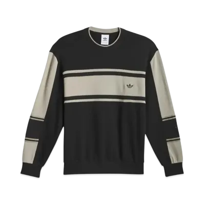 adidas Skateboarding Classic Crewneck Sweatshirt (Gender Neutral) "Black/Putty Beige"