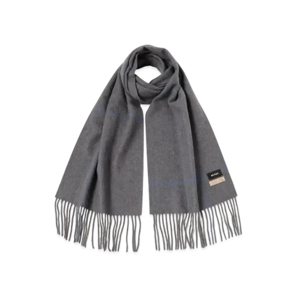 BEAMS Window Pen Check Alpaca Scarf "Gray"