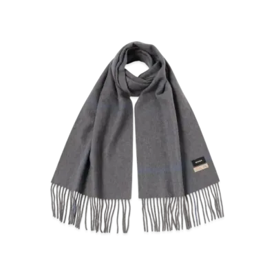 BEAMS Window Pen Check Alpaca Scarf "Gray"