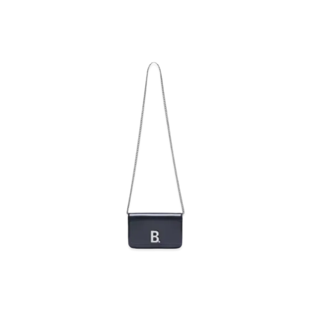 BALENCIAGA B Chain Wallet "Black"