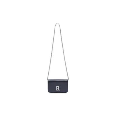 BALENCIAGA B Chain Wallet "Black"
