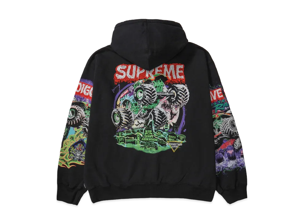 Supreme Grave Digger Zip Up Hooded Sweatshirt 
